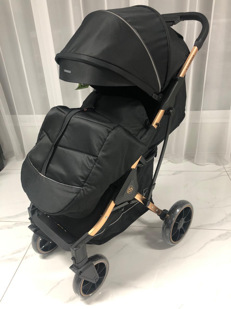 Прогулочная коляска luxmom T2 (Черный)