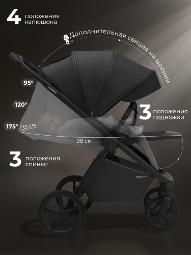 Прогулочная коляска SBL Elegante D Black