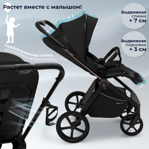 Прогулочная коляска SBL Elegante Therma Black