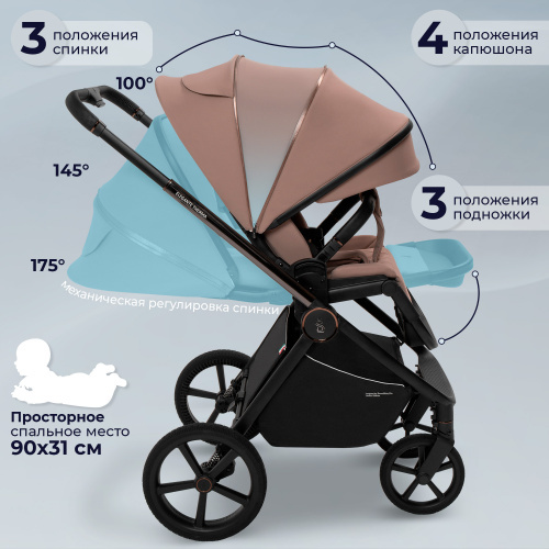 Прогулочная коляска SBL Elegante Therma Beige