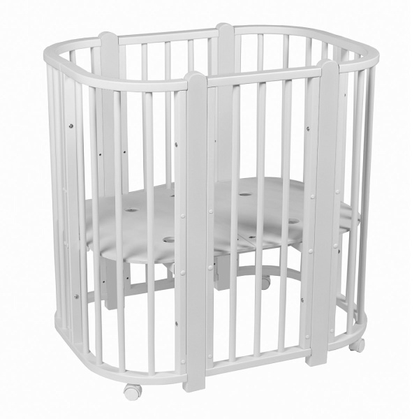 Кровать детская + маятник 5/1 Asti Белый-Белый