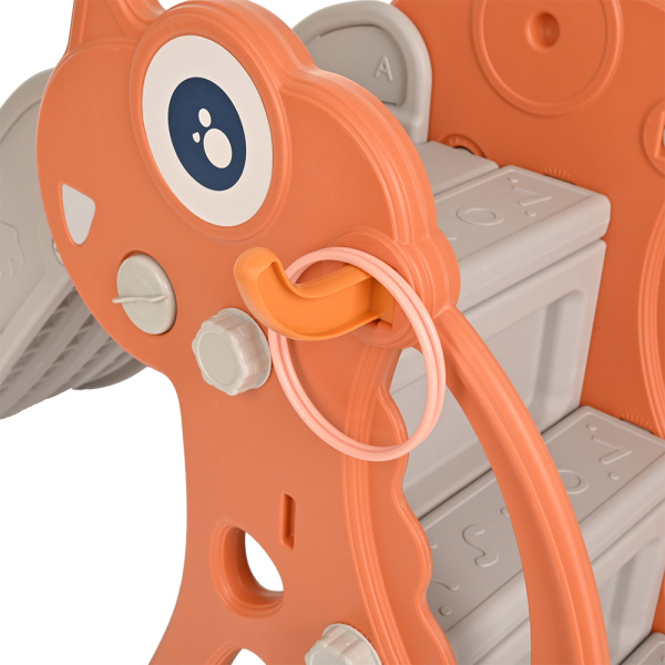 Горка Плутоша с баскет.кольцом Red/Красный, 153*72*75 см