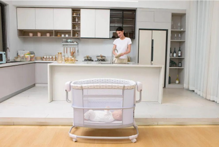 Колыбель Luxmom 08601 Светло-серый