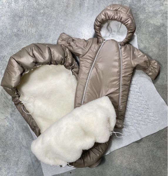 Комплект 2-х предметный, Зима, коричневый