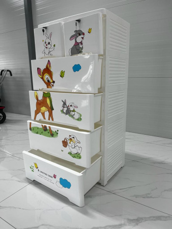 Комод пластиковый Бэмби 65*46*131см