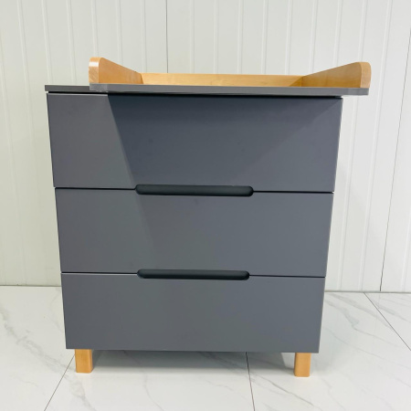 Комод Ecco Valory с доводчиками Moon Grey-Бук