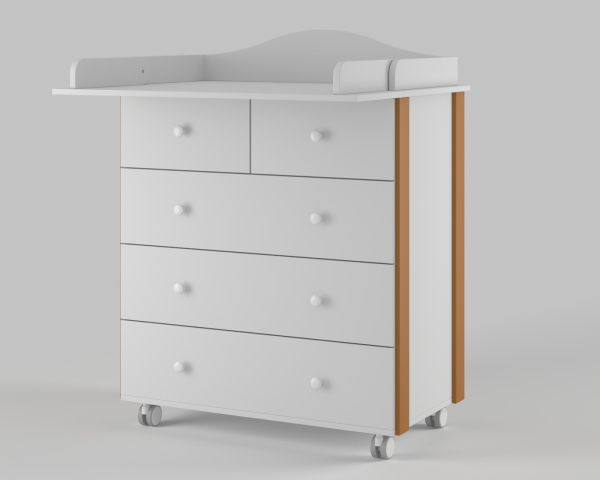 Комод Incanto Nuvola Lux 80/5 Белый/Бук