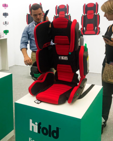 Автокресло 15-36кг Mifold Hifold fit-and-fold (Slate Grey) 83490