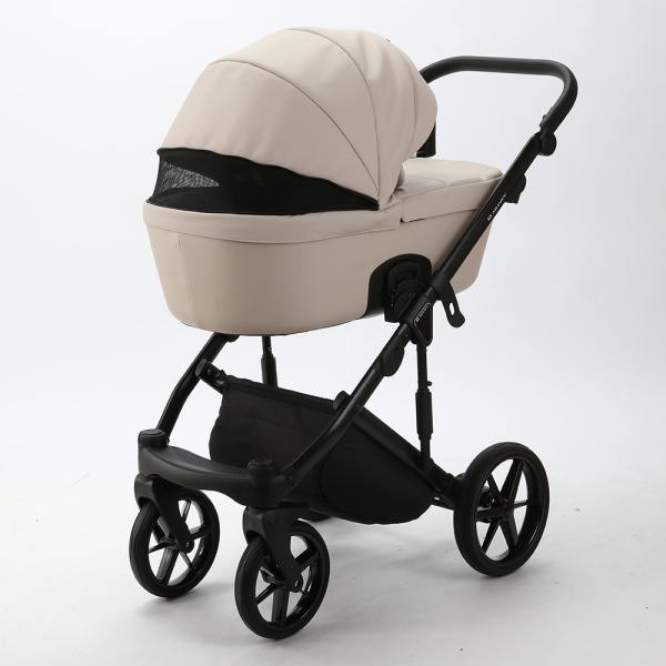 Коляска 2в1 Adamex Lumi Air Кожа Бежевая SA-7