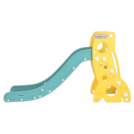 Горка Шаттл с баскет.кольцом Yellow/Желтый,184*44*95h