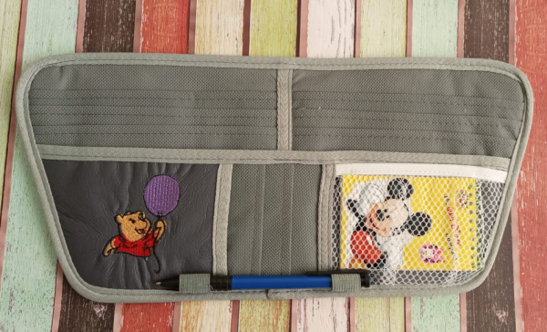 Органайзер на солнцезащитный козырек Серый