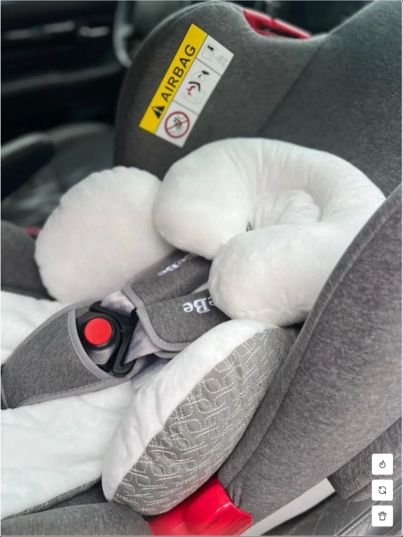 Вкладыш в автокресло для новорожденных. Серый. 15033