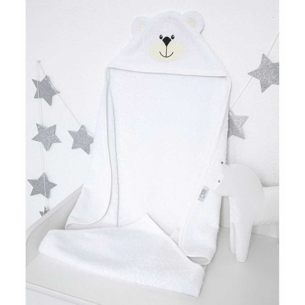 Полотенце-уголок для купания  махровый Мишка 80х80