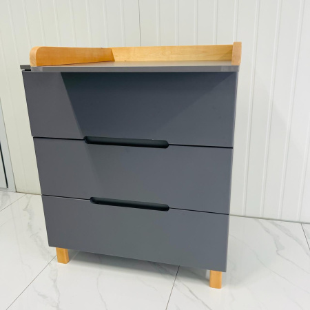 Комод Ecco Valory с доводчиками Moon Grey-Бук