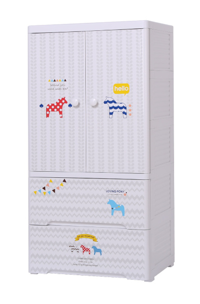 Комод пластиковый Пони, с вешалами, SG01A35