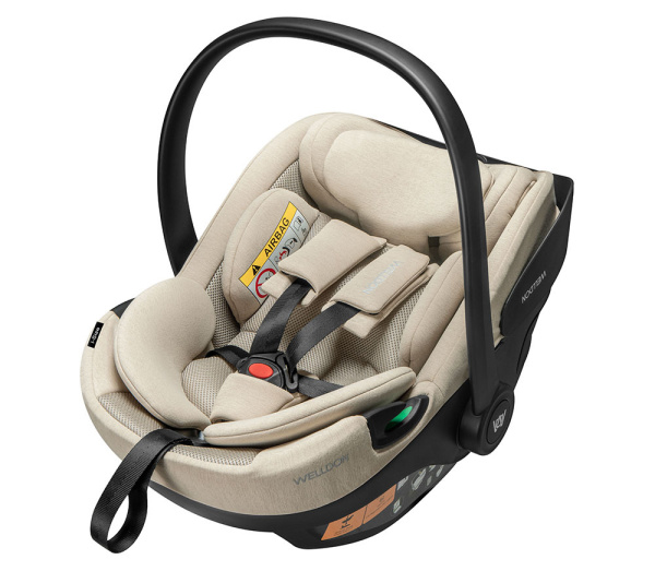 Автолюлька Welldon CROWN 2 (0-13) i-Size 40-87 см (бежевый)