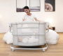 Колыбель Luxmom 08601 Светло-серый
