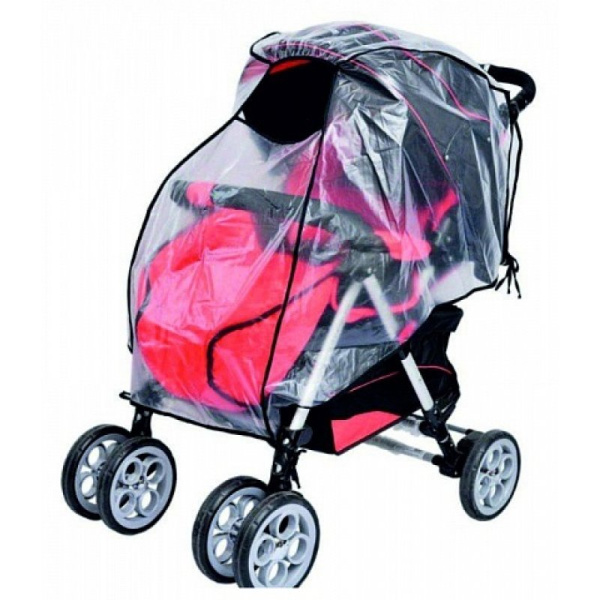 Дождевик на детскую коляску-прогулка из пленки ПВХ