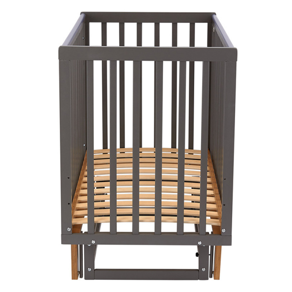 Кровать детская Polini kids Simple 341 с маятником, графит - дуб крафт золотой