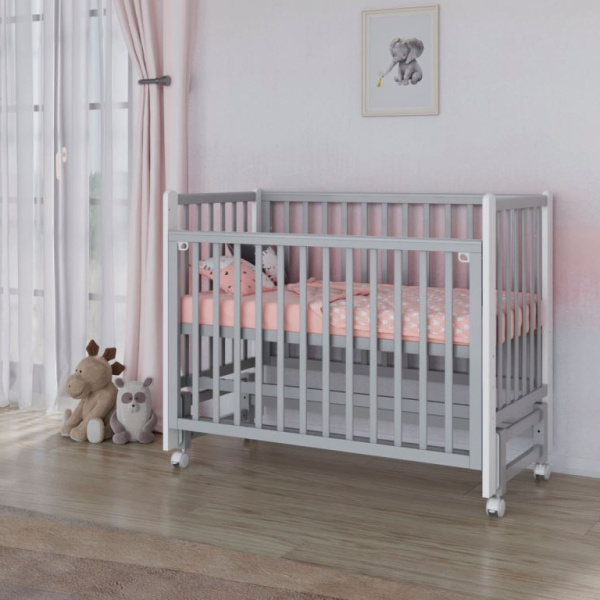 Кровать Incanto Astra маятник, цвет Серый/Белый