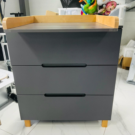 Комод Ecco Valory с доводчиками Moon Grey-Бук