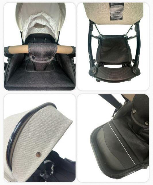 Коляска 2в1 Luxmom F1 Черный