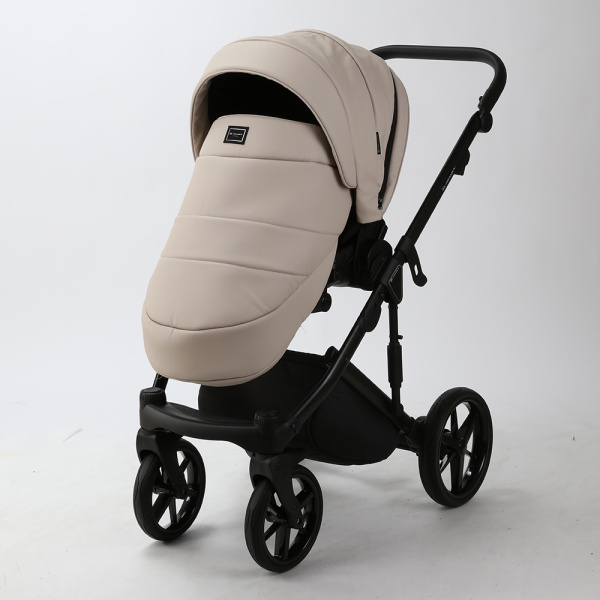 Коляска 2в1 Adamex Lumi Air Кожа Бежевая SA-7