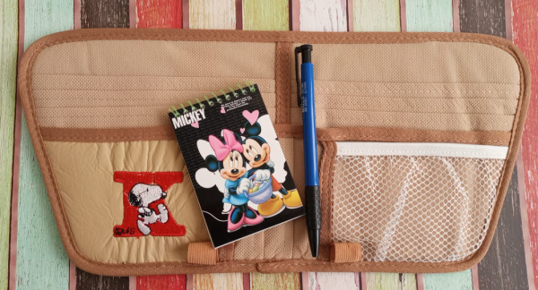 Органайзер на солнцезащитный козырек Бежевый