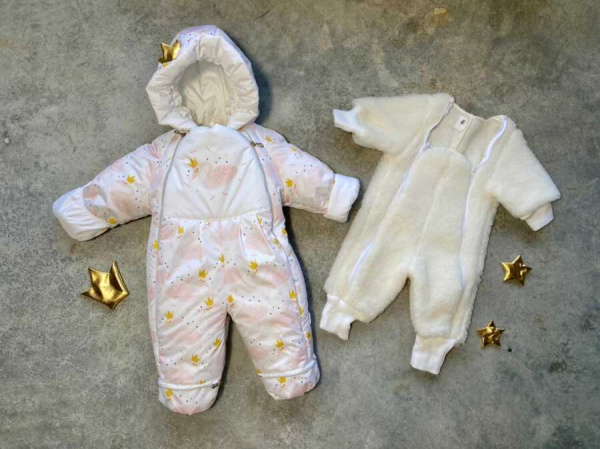 Комбинезон-трансформер, Зима, р 62, арт 1696, Машинки