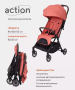 Коляска прогулочная Rant Action Cloud pink (Coral)