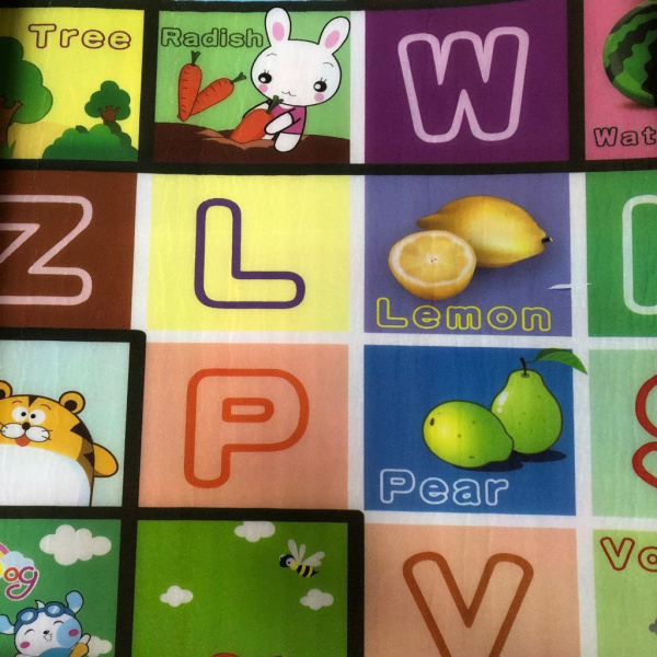 Коврик детский рулонный 180*150 см Алфавит/Алфавит 18204