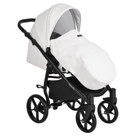 Коляска 3в1 Tutis Novo Кожа White (+Carrello Nova)