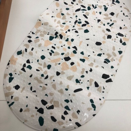 Коврик антискользящий, овал, 70*39 см, 185454, белый