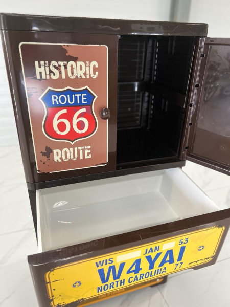 Комод пластиковый Путешествие, 5 секций шоколад  SG08D25