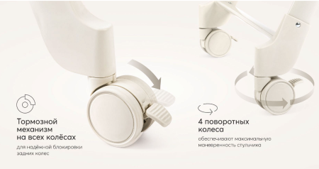 Стул для кормления Happy Baby BERNY LUX grey new