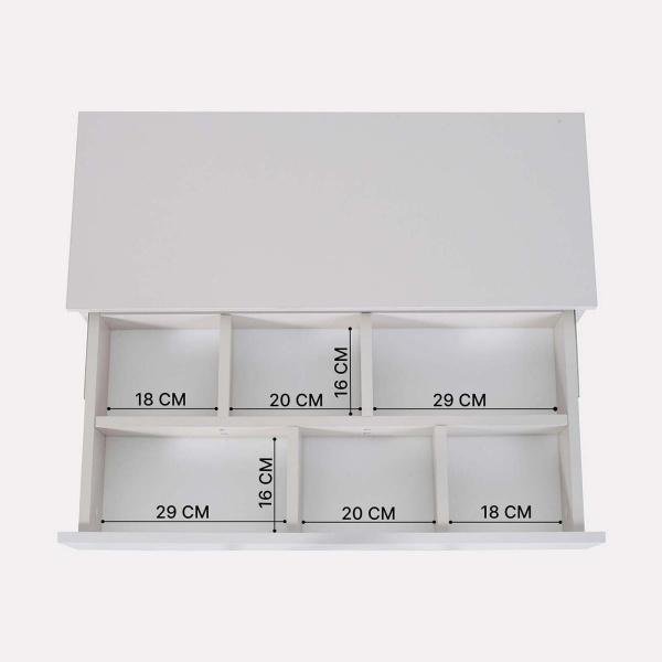 Комод Rant Indy Pro с органайзером Crystal Beige