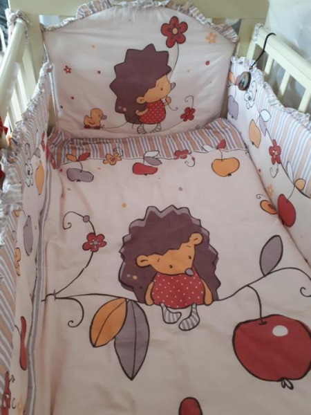 Комплект в кроватку "Ежик топа-топ" 8 предметов