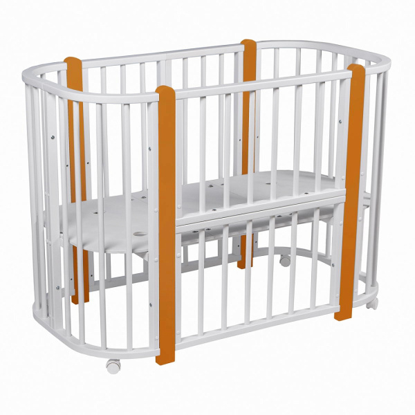 Кровать детская + маятник 5/1 Asti Белый-Бук