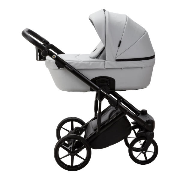 Коляска 2в1 Adamex Lumi Air Кожа Серая SA-3