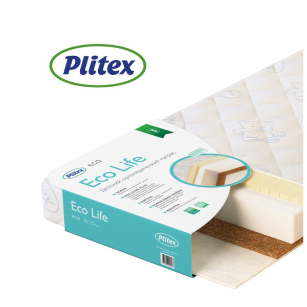 Матрас ясельный Plitex Eco Life (120х60х12см)