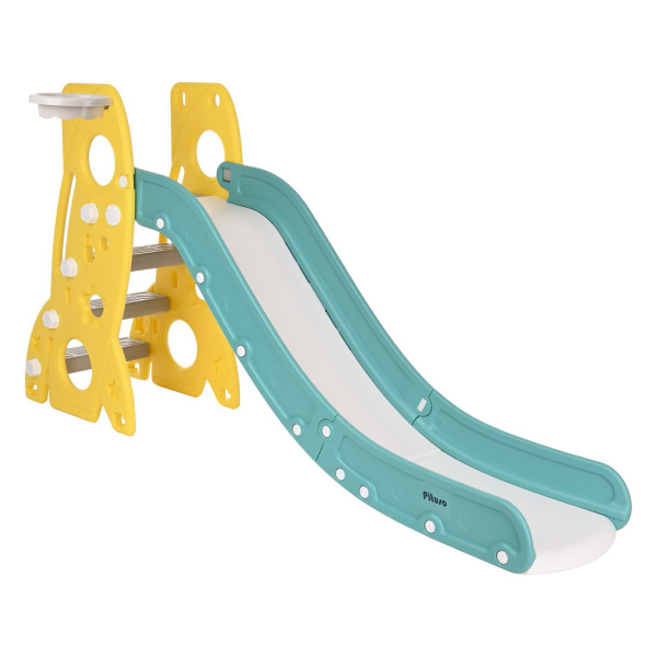 Горка Шаттл с баскет.кольцом Yellow/Желтый,184*44*95h