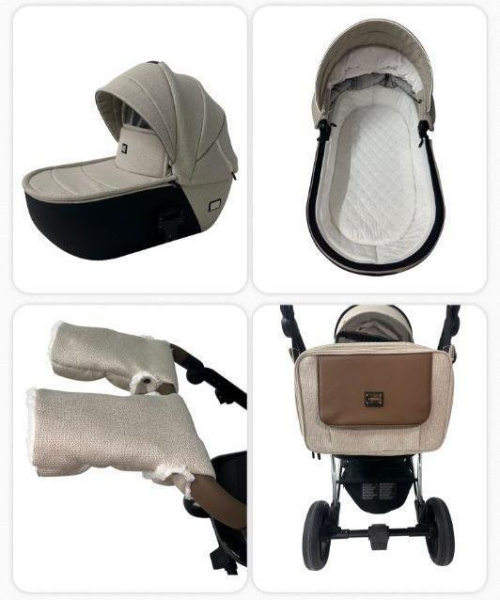 Коляска 2в1 Luxmom F1 Черный