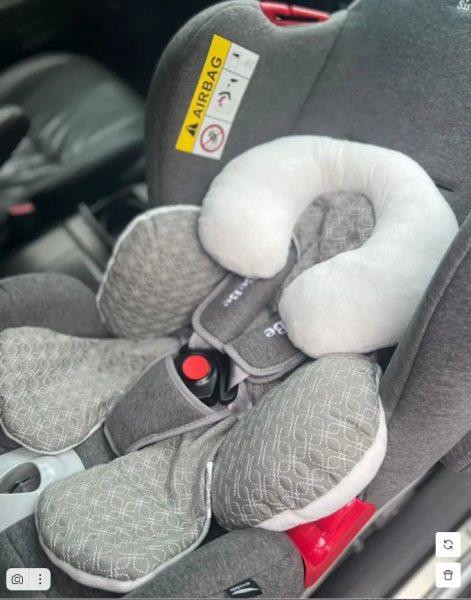 Вкладыш в автокресло для новорожденных. Серый. 15033