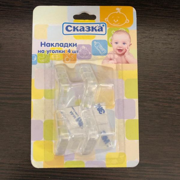 Защитный уголок Сказка силиконовый, уп. 4шт 4502