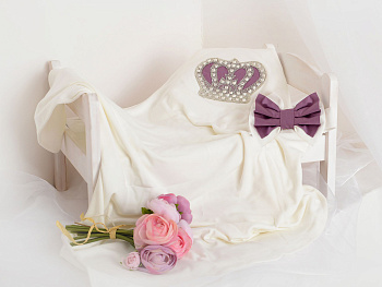 Плед на выписку Портофино рубиновый