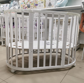 Кровать круг-овал Melissa Белая