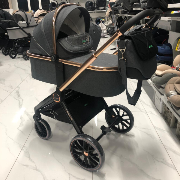 Коляска 2в1 Luxmom 788 Темно-серый