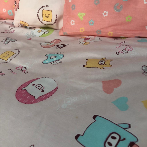 Комплект в кроватку Хрюшечки, розовый