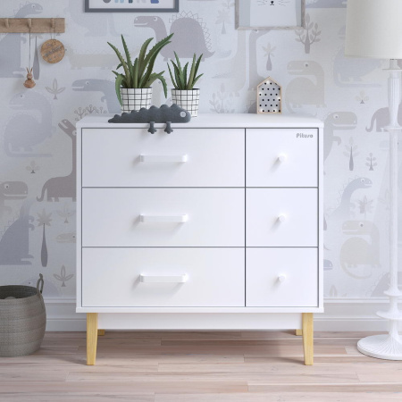 Комод с доводчиками Vintage ЛДСП Белый