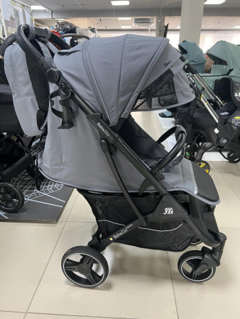 Коляска прогулочная 2024 Babalo Серый Черная рама